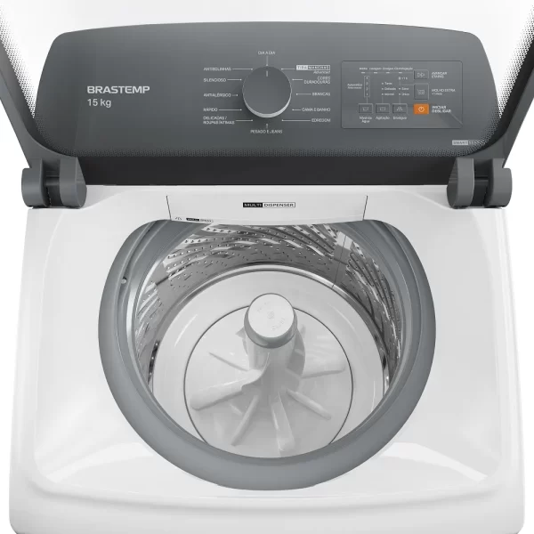 Lavadora de Roupas Brastemp 15Kg Smart Sensor Branca BWF15AB – 220 Volts - Image 2
